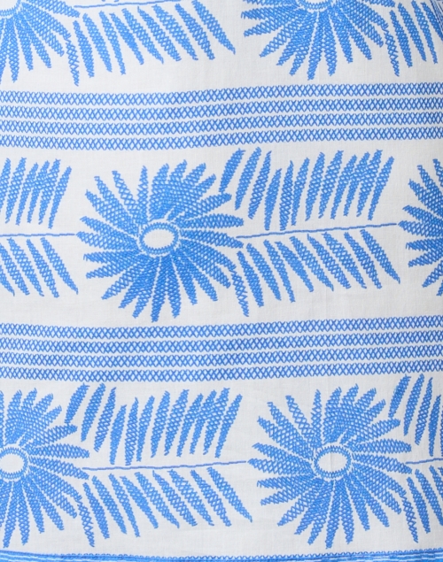 Fabric image - Bella Tu - Blue Print Cotton Tunic Dress