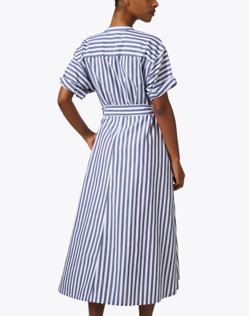 Back image - Xirena - Liora Blue Striped Dress