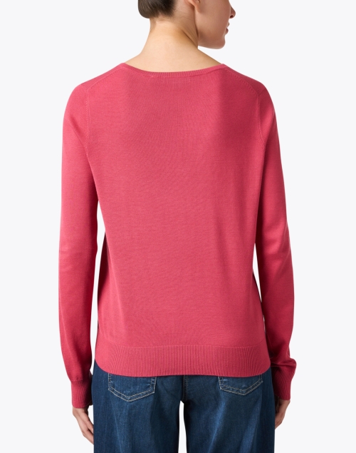 Back image - Repeat Cashmere - Pink Cotton Blend Sweater