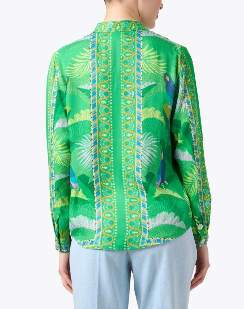 Back image - Farm Rio - Tropical Scarf Print Shirt