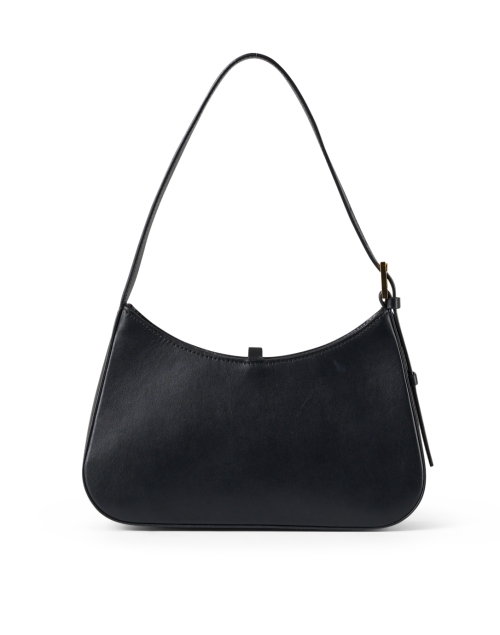 Back image - DeMellier - Tokyo Raffia and Black Leather Shoulder Bag