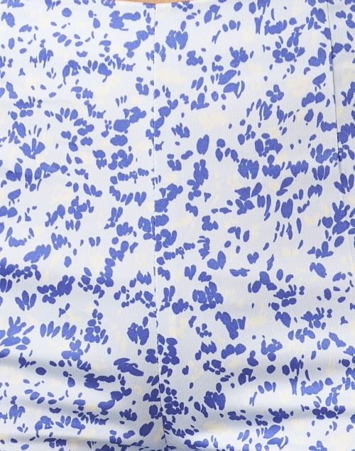 Fabric image - Piazza Sempione - Audrey Blue Speckle Print Capri Pant