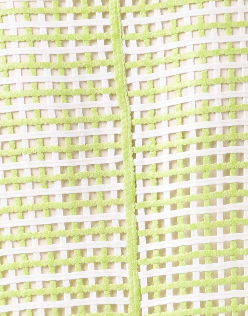 Fabric image - Rani Arabella - Green and White Woven Jacket