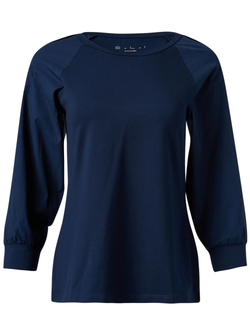 Product image - E.L.I. - Navy Puff Sleeve Top