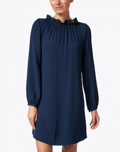 Front image - Jane - Newbury Navy Blue Cady Dress