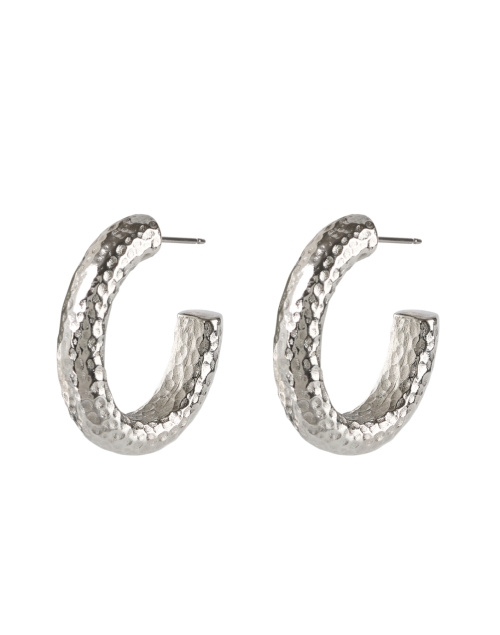 Product image - Ben-Amun - Silver Hammered Hoop Earrings