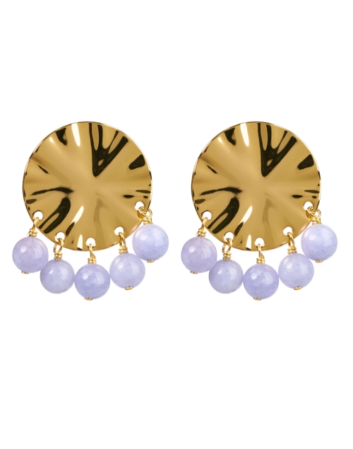 Product image - Nest - Lavender Jade Drop Clip Earrings