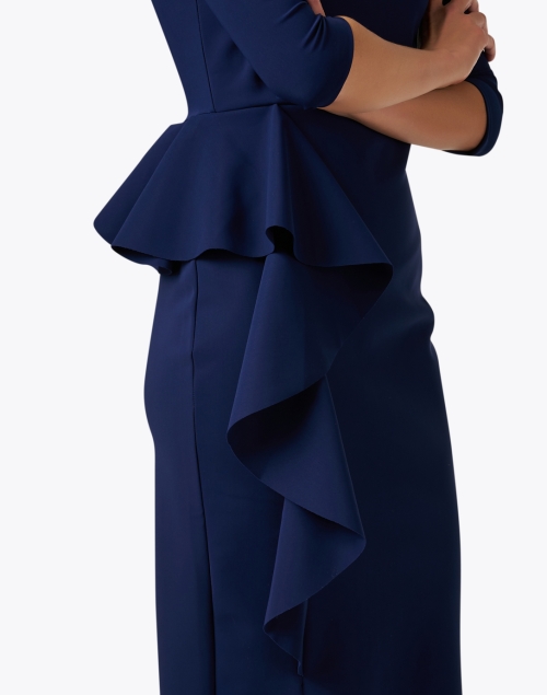 Extra_1 image - Chiara Boni La Petite Robe - Muhe Navy Stretch Jersey Dress