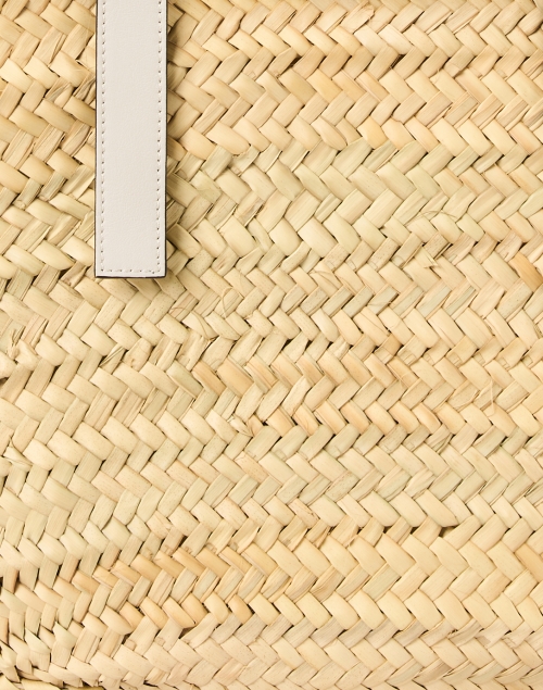 Fabric image - Poolside - Essaouria White Woven Palm Tote Bag