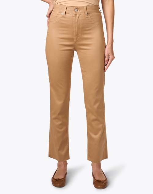 Front image - Veronica Beard - Ryleigh Camel High Rise Flare Pant