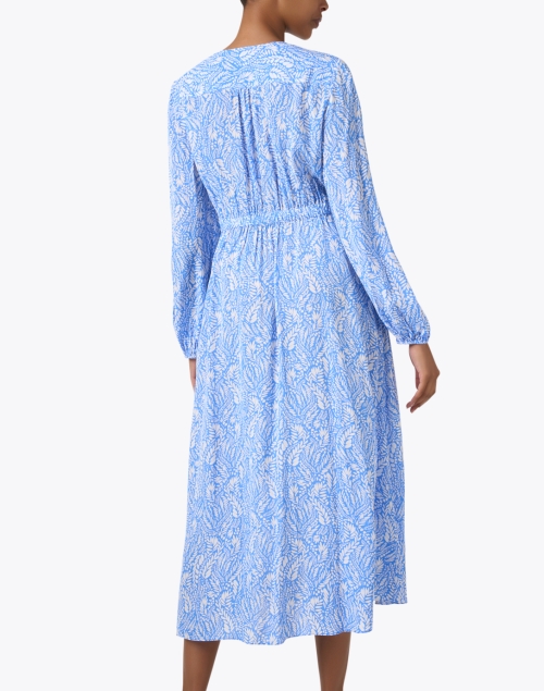 Back image - Shoshanna - Mira Blue Print Dress