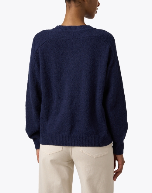 Back image - Margaret O'Leary - Lola Navy Cotton Fleece Sweater