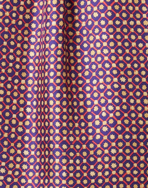 Fabric image - Momoni - Arles Magenta Printed Silk Blouse