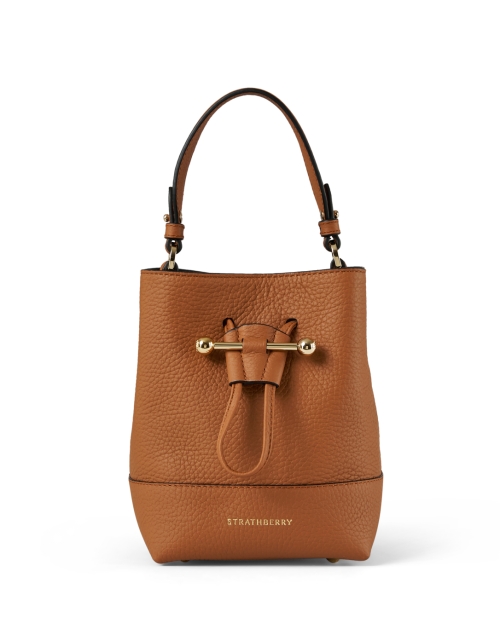 Product image - Strathberry - Lana Osette Mini Tan Leather Bucket Bag