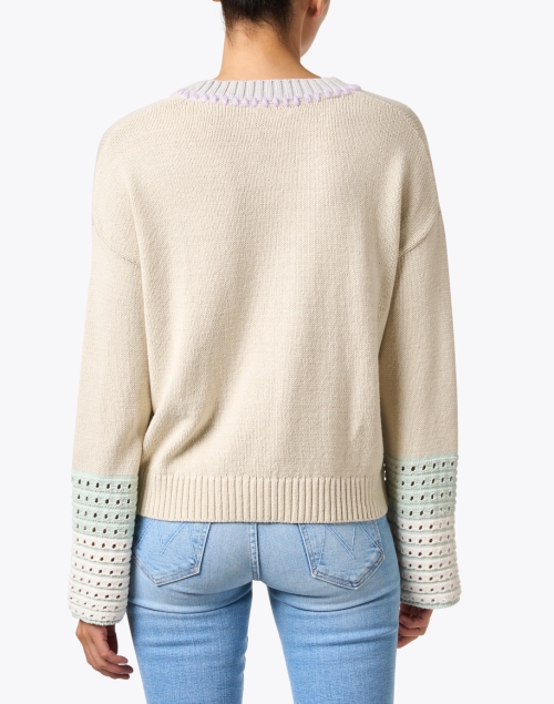 Back image - Lisa Todd - Cream Multi Cotton Blend Sweater