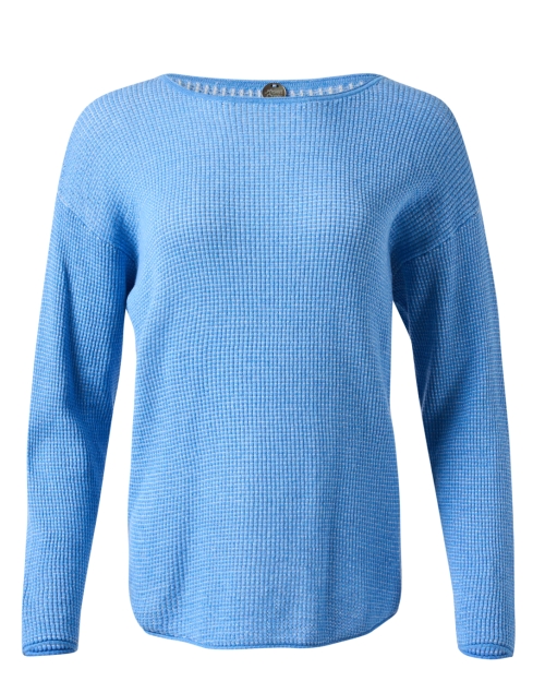 Product image - Margaret O'Leary - Blue Cotton Waffle Top