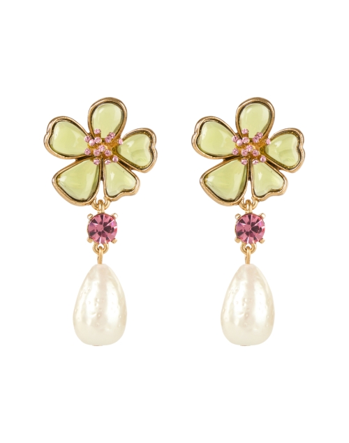 Product image - Oscar de la Renta - Flower Pearl Drop Earrings