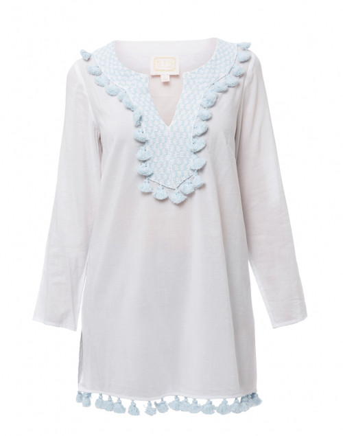 Product image - Sail to Sable - White Embroidered Cotton Tunic Top
