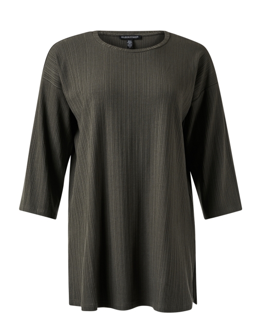 Product image - Eileen Fisher - Green Ribbed Top
