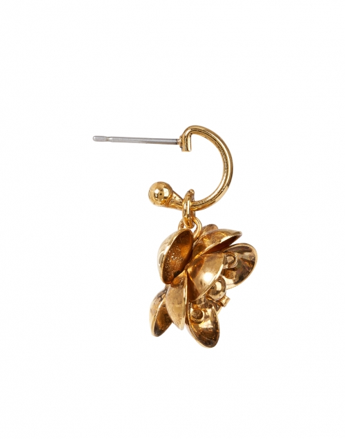Back image - Jennifer Behr - Winnie Gold Floral Drop Earrings