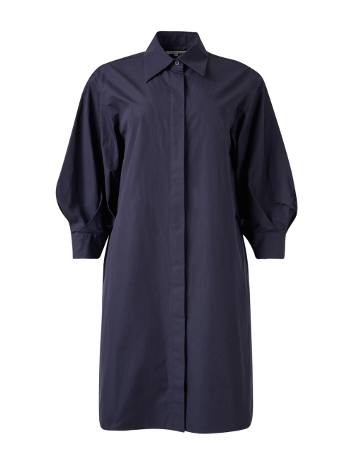 Product image - Lafayette 148 New York - Navy Cotton Shirt Dress