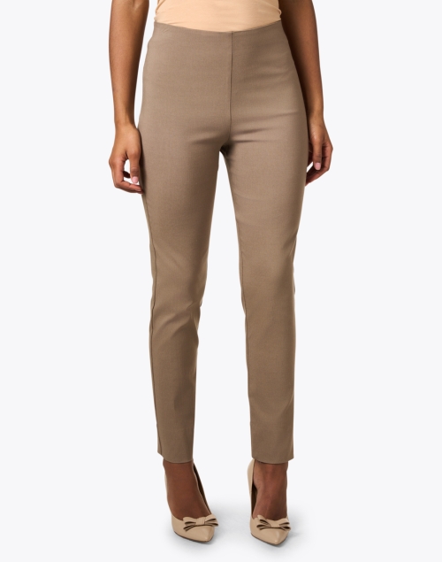 Front image - Equestrian - Milo Light Brown Stretch Pant