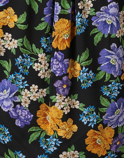 Fabric image - Kobi Halperin - Caitlin Black Multi Floral Blouse