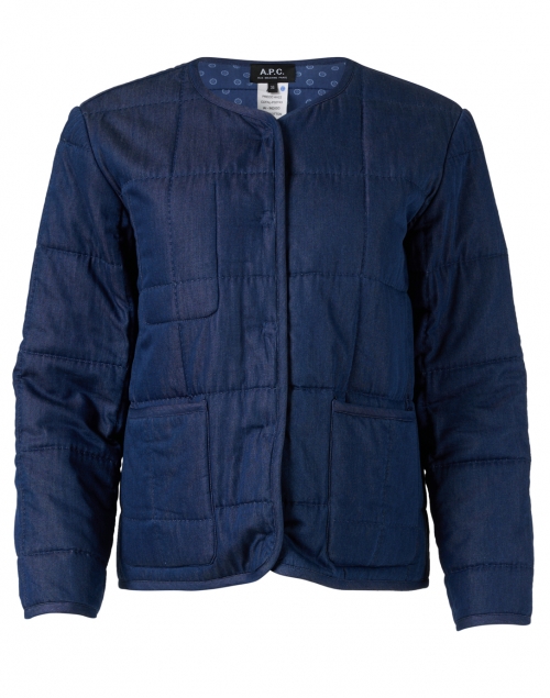Product image - A.P.C. - Indigo Quilted Reversible Jacket