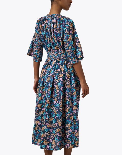 Back image - Megan Park - Clover Multi Print Cotton Dress
