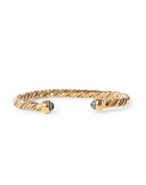 Product image - Gas Bijoux - Gold and Silver Intertwined Braided Cuff Bracelet