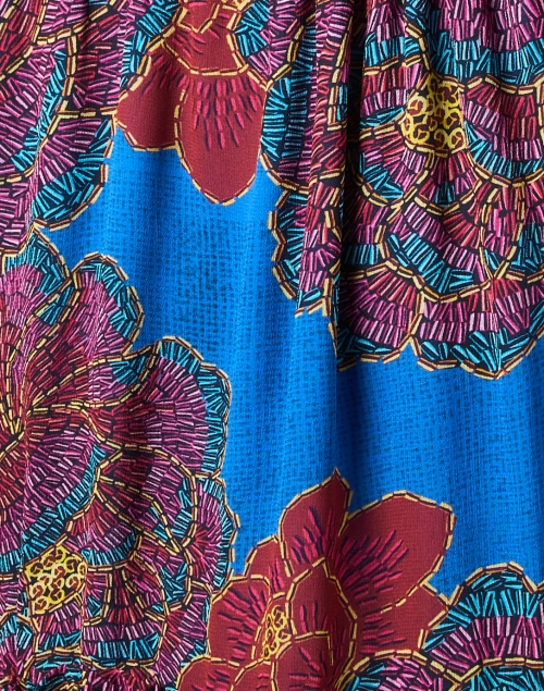 Fabric image - Farm Rio - Blue and Red Multi Print Dress