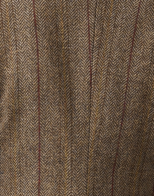 Fabric image - T.ba - Swing Brown Stripe Tweed Jacket