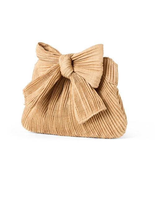Front image - Loeffler Randall - Rayne Pleated Straw Bow Clutch