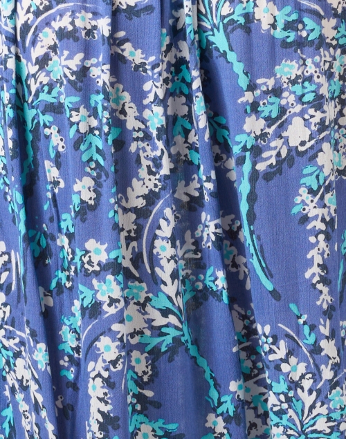 Fabric image - Poupette St Barth - Becky Blue Floral Dress 