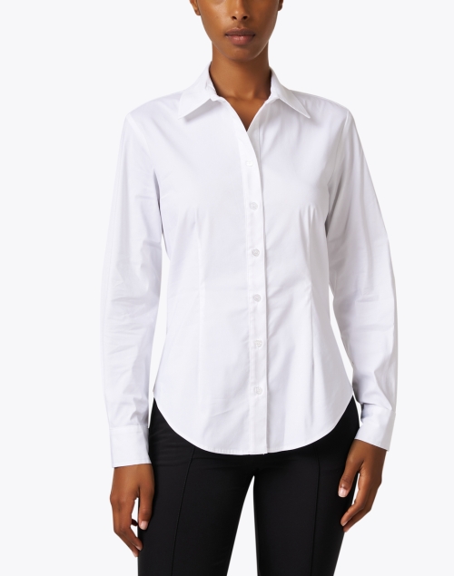 Front image - Finley - Johnny White Stretch Cotton Shirt