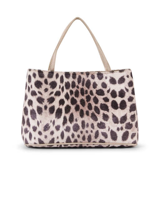 Minnow Leopard Print Velvet Mini Tote Bag