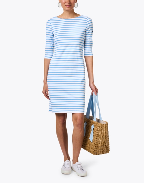 Propriano Blue and White Striped Dress