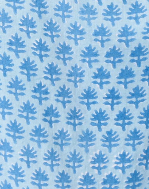 Fabric image - Oliphant - Fern Blue Print Cotton Voile Dress