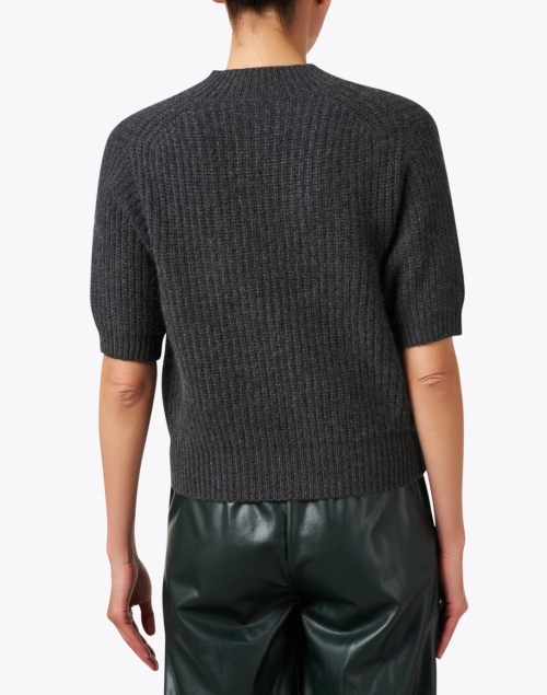 Back image - White + Warren - Charcoal Grey Cashmere Sweater