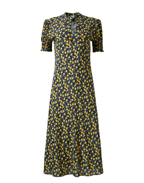 Cerise Lemon Print Dress