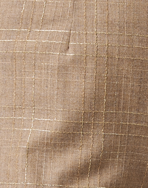 Fabric image - Piazza Sempione - Audrey Beige and Gold Lurex Pant