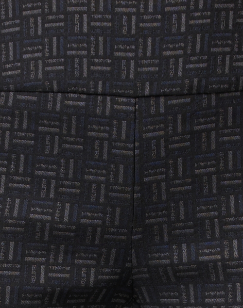 Fabric image - Elliott Lauren - Black Print Pull On Ankle Pant