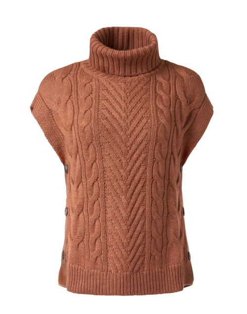 Product image - Repeat Cashmere - Brown Wool Turtleneck Top