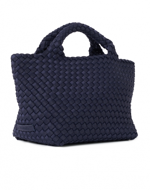 Extra_1 image - Naghedi - St. Barths Mini Solid Navy Woven Handbag