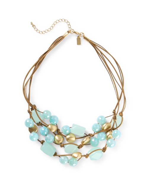 Product image - Deborah Grivas - Quartz, Agate and Gold Beaded Necklace