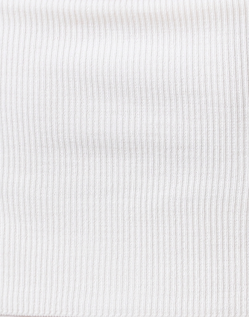 Fabric image - Max Mara Leisure - Tiglio White Wool Off The Shoulder Sweater
