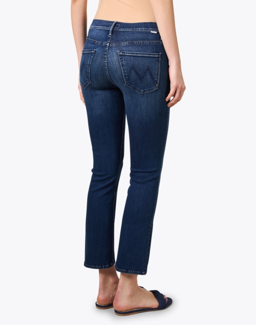 Back image - Mother - The Insider Dark Wash Ankle Jean