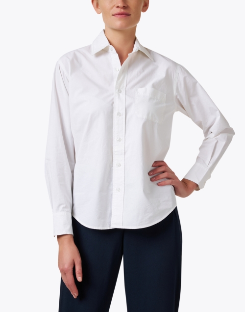 Front image - Frances Valentine - Perfect White Button Front Blouse
