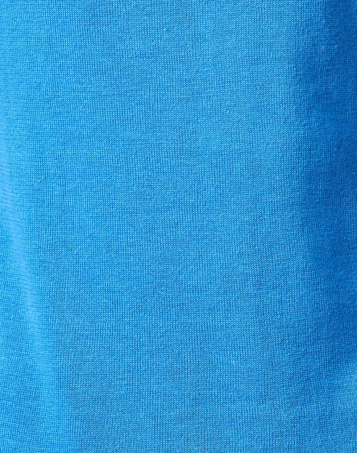 Fabric image - Blue - Blue Pima Cotton Boatneck Sweater