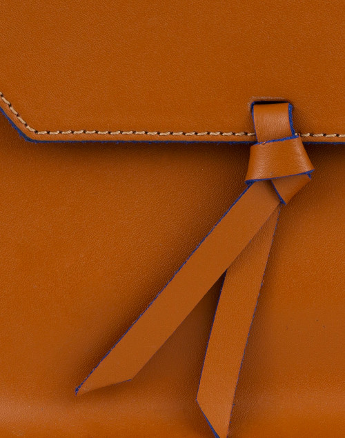 Alexandra de Curtis - Mini Cognac Leather Saddle Bag